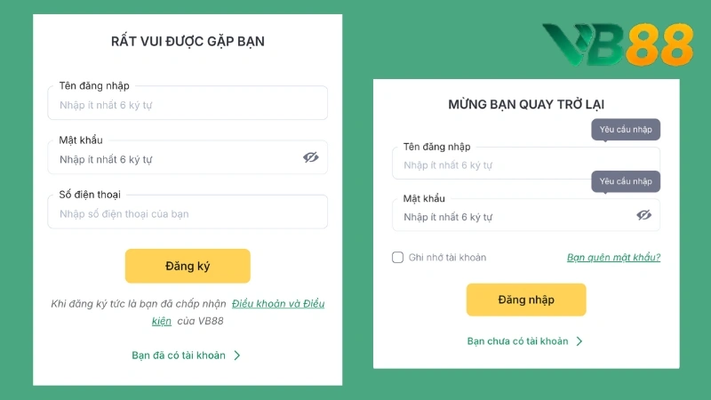 VB88 | Vua Nhà Cái Thể Thao, Casino 2025 | Thưởng Nạp X2 16 Cách đăng ký và đăng nhập tài khoản dễ dàng, nhanh chóng