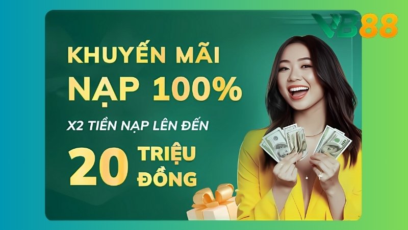 Thành viên mới nhận 100% giá trị nạp lần đầu