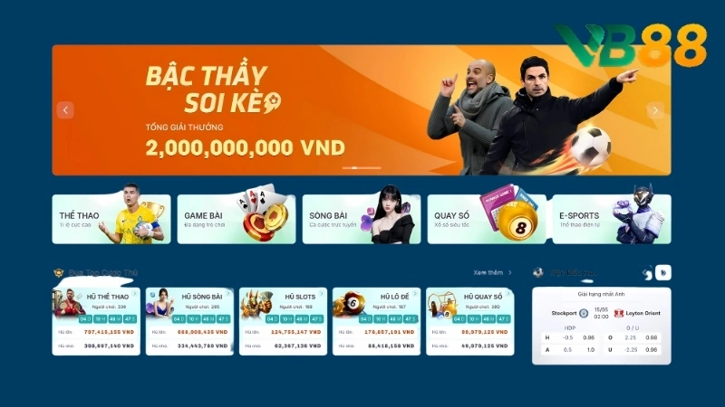 VB88 | Vua Nhà Cái Thể Thao, Casino 2025 | Thưởng Nạp X2 8 Nhà cái thành lập năm 2018 với trụ sở chính ở Anh Quốc