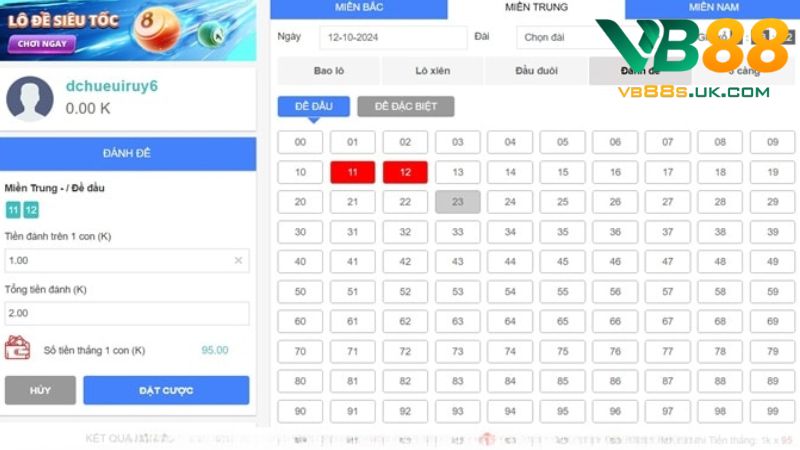 Lô đề Online VB88 - Sân Chơi Số Hiện Đại Trúng To Liên Tục 5 Anh em nhớ đa dạng cách đặt bet lô đề, nâng cao khả năng trúng lớn khi số về